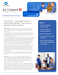 Legal Industry, Certilman, Balin, Adler, Hyman, case study, Konica-Minolta, Tri-Copy Office Equipment