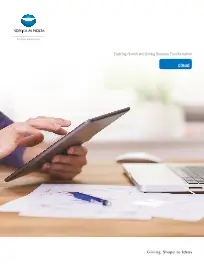 Cloud, Brochure, Konica-Minolta, Tri-Copy Office Equipment