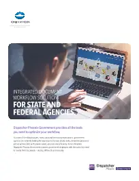 Dispatcher Phoenix, Government, Konica-Minolta, Tri-Copy Office Equipment