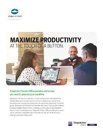 Konica Minolta, Maximize Productivity, Konica-Minolta, Tri-Copy Office Equipment