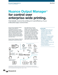 KM, Nuance, Output Manager, Brochure, Konica-Minolta, Tri-Copy Office Equipment