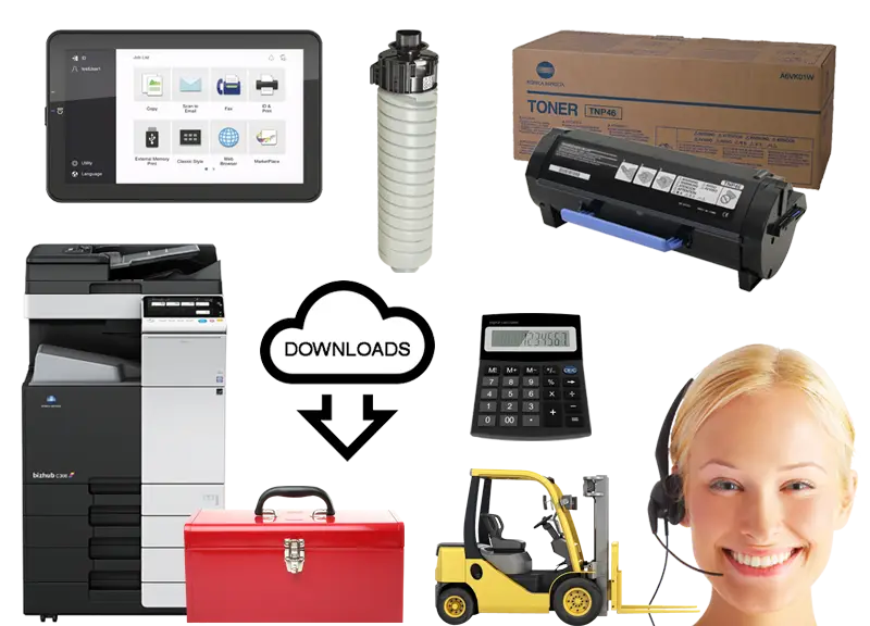 Tri-Copy Office Equipment, (ALT Text4), Konica Minolta, Customer Center, Service, Supplies, help