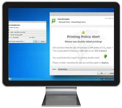 Papercut, Print Policy Alert, Tri-Copy Office Equipment