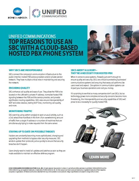 Unified Communications, Hosted PBX, Phone System, Konica Minolta, Tri-Copy Office Equipment