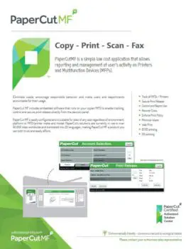 Papercut, Mf, Ecoprintq, Tri-Copy Office Equipment