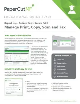 Papercut, Mf, Education Flyer, Tri-Copy Office Equipment